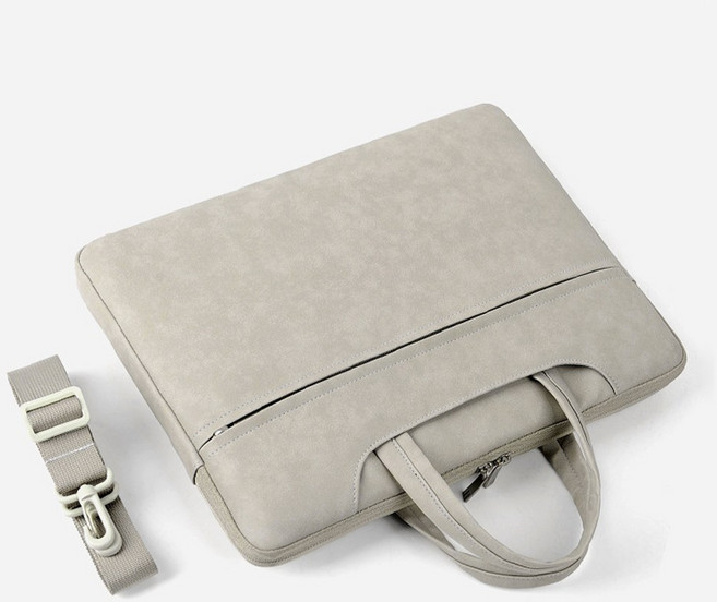 리트넛 라이트 투인원 노트북 가방 파우치 크로스 백 어깨끈 포함, 멜란지 그레이, 1개