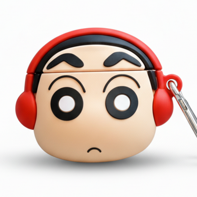 개구쟁이친구들 에어팟케이스 프로3 전용 + 에어팟 청소키트, 헤드셋얼굴, 에어팟프로3