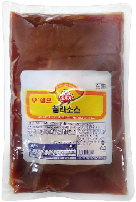 오뚜기 오쉐프 칠리소스, 1kg, 5개