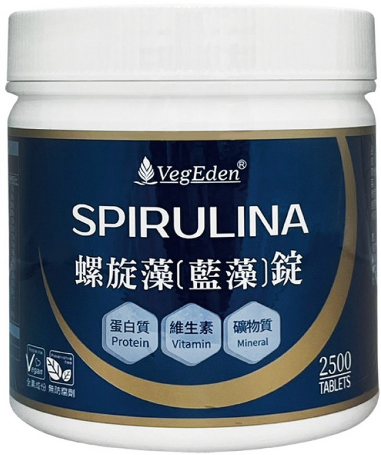VegEden 藍藻錠 家庭號 2500錠 純素 SGS檢驗, 1個, 1入