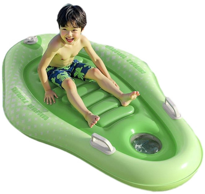 兒童噴水滑道 夏季戶外庭院滑水玩具 480*163cm, 117*75.5CM衝浪板 - 遠航綠, 1套