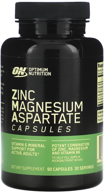 Optimum Nutrition 아연 마그네슘 아스파테이트 캡슐 90정, OptimumNutrition아연마그네슘아스파테이트캡슐, 1개 - 쿠팡