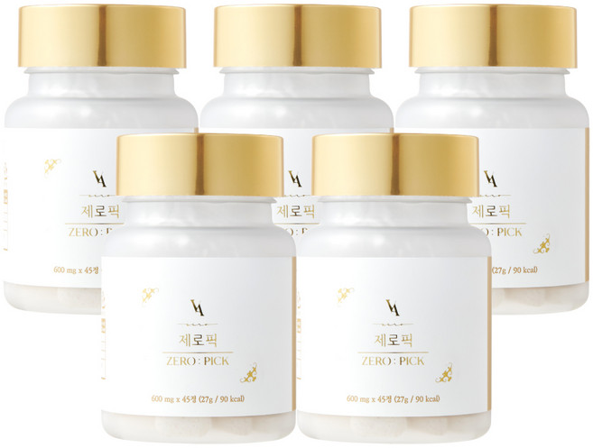 제로픽 zero pick 브로멜라인 보이차, 45정, 5개