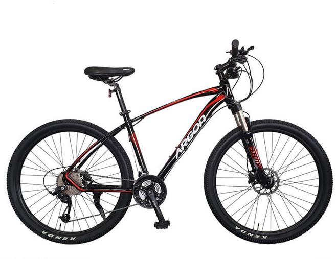 [지멘스 자전거]지멘스 아르곤H1 알루미늄 프레임 원터치 30단 충격흡수 유압식 광폭타이어 MTB자전거 27.5인치, (미조립)아르곤H1 유광블랙/레드_미조립 기본박스, 1개, 180cm