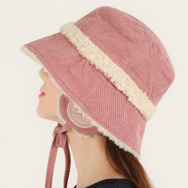 라핑 뽀글이 이어머프 골덴 양털 방한모 코듀로이 귀달이모자