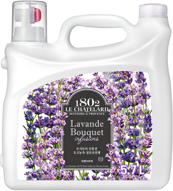 르샤트라1802 인퓨전 초고농축 섬유유연제 라벤더부케향 본품, 5.7L, 1개