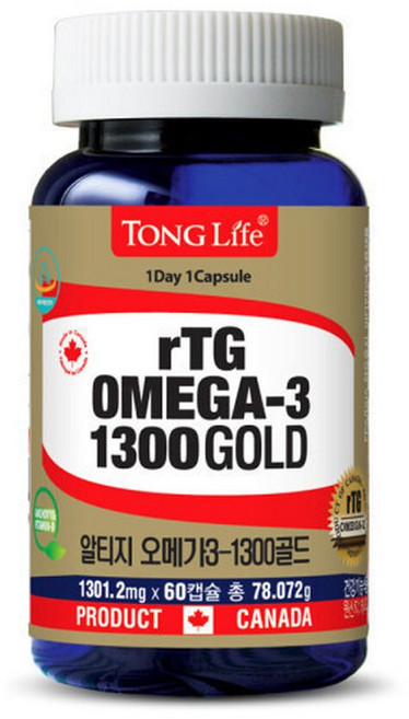캐나다 알티지 오메가3골드1300칼슘/종합비타민, 1개, 60정