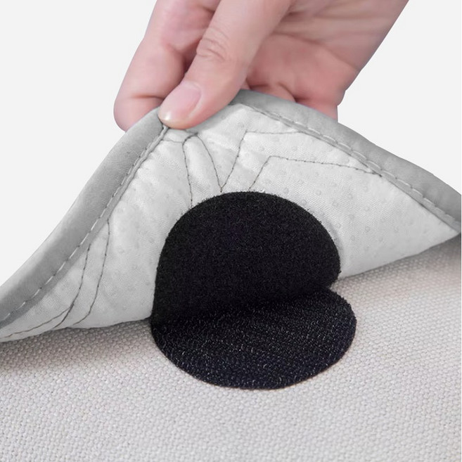 트리오즈 침대패드 고정 찍찍이 10P, 블랙, 20개