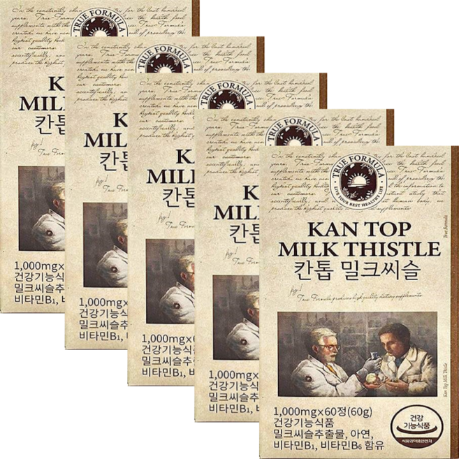 트루포뮬러 칸톱 밀크씨슬 1000mg x 60정 x 5박스 5개월분