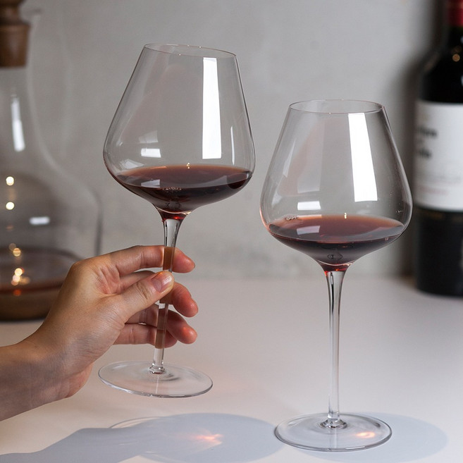 웬즈데이오프 포인트 크리스탈 와인잔, 580ml, 2개