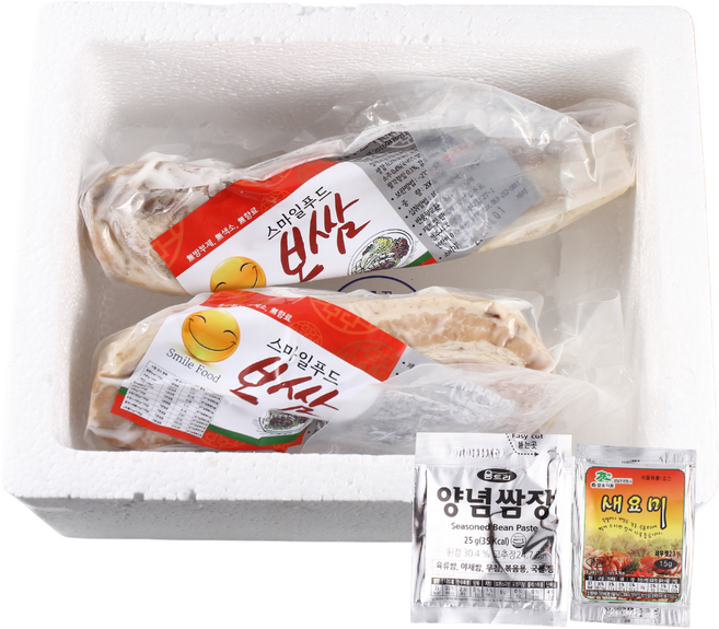 [스마일푸드] 전주 수제 돼지고기 맛 보쌈 수육 300g x 2개 / 수제 통삼겹 / 100% 삼겹살 / 캠핑 밀키트