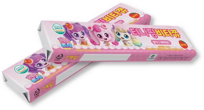 새콤달콤 캐치티니핑 비타쮸 딸기맛, 2개, 28g