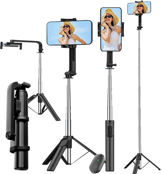 블루투스 짐벌 PRO mini Basic 삼각대 셀카봉 리모컨 포함 스마트폰 고프로 거치대 3종, 블루투스 Basic 셀카봉/삼각대, 1개
