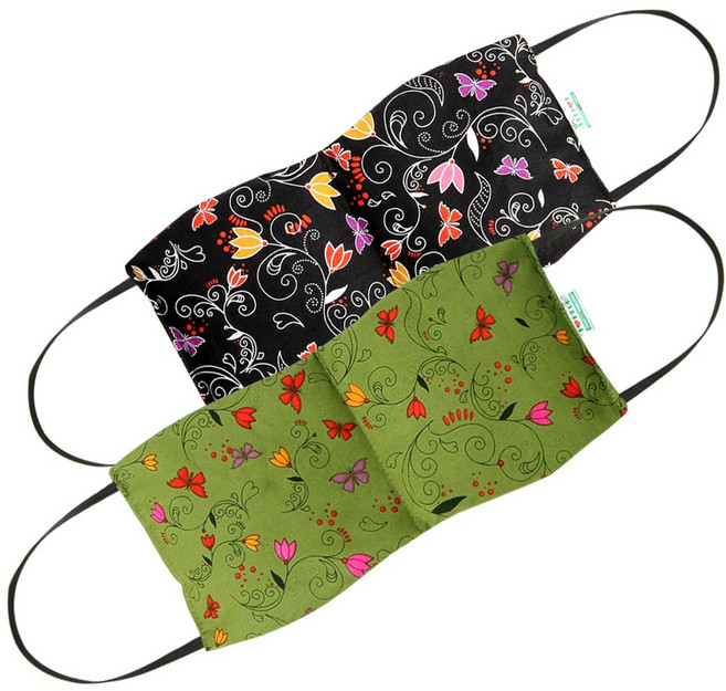 아이러브허브 눈 찜질팩 허브향 카키 + 블랙, 2개입, 1세트