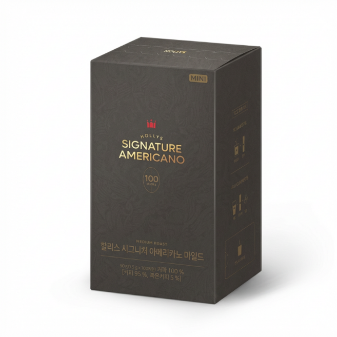 할리스 시그니처 아메리카노 마일드 미니 원두커피믹스, 900mg, 100개입, 1개