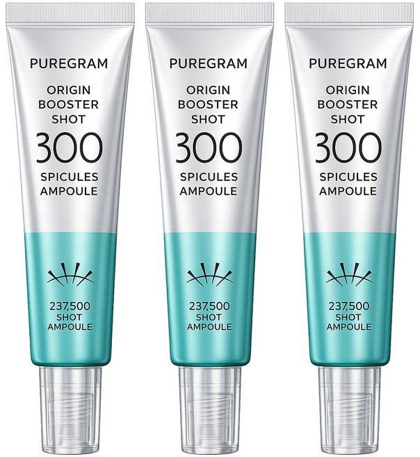 2+1 퓨어그램 오리진 니들샷 300 앰플 모공 피부결 개선, 3개, 30ml