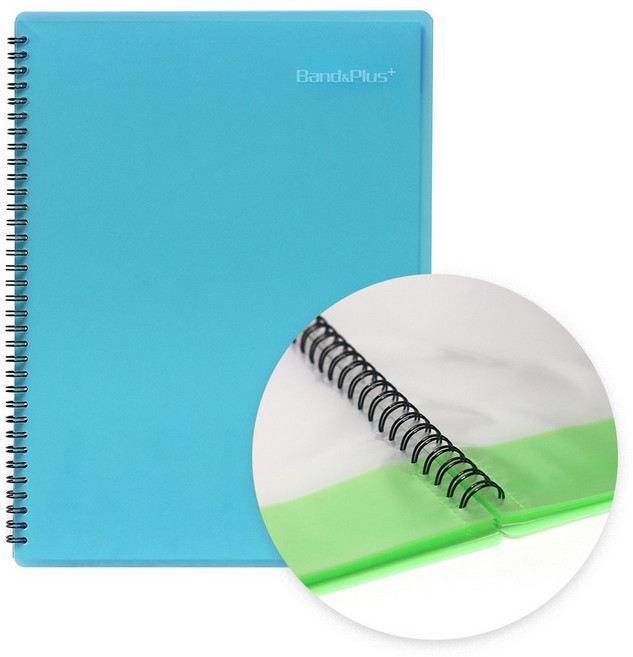 밴드플러스 이중보관고급형 음악 악보파일, 40매, 검정