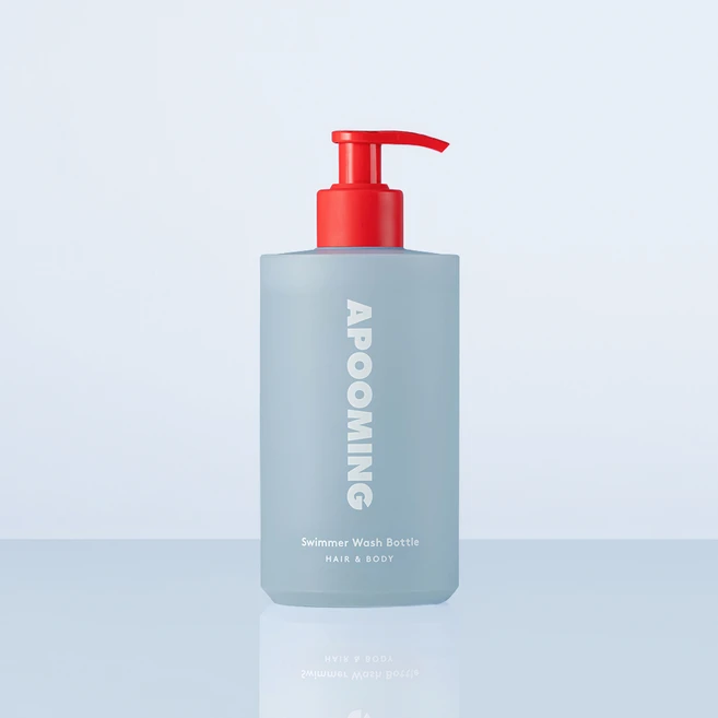 어푸밍 스위머 워시 보틀 헤어 앤 바디 올인원 수영샴푸, 1개, 400ml - 쿠팡