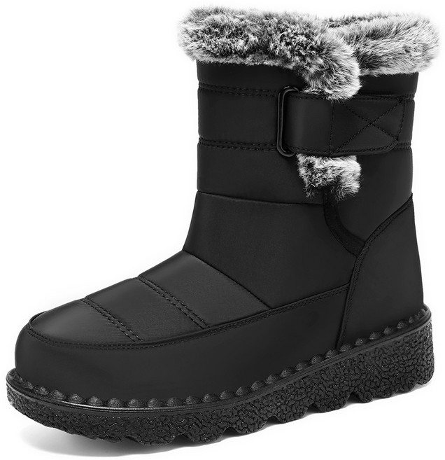 플레르비 여성 방수 패딩 기모 방한화 방한부츠