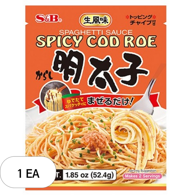 에스앤비 스파게티 소스 스파이시 명란, 52.4g, 1개
