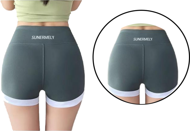 AROEREV 여성 요가 트레이닝 반바지 3부 속바지 레깅스