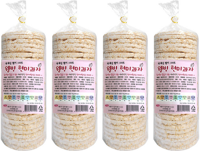 다솔푸드 웰빙현미과자, 150g, 4개