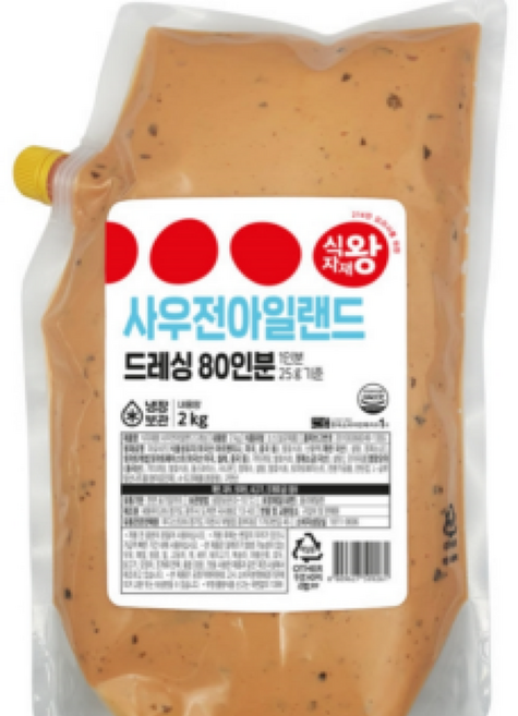[든든] 식자재왕 사우전아일랜드 드레싱 2kg, 1개
