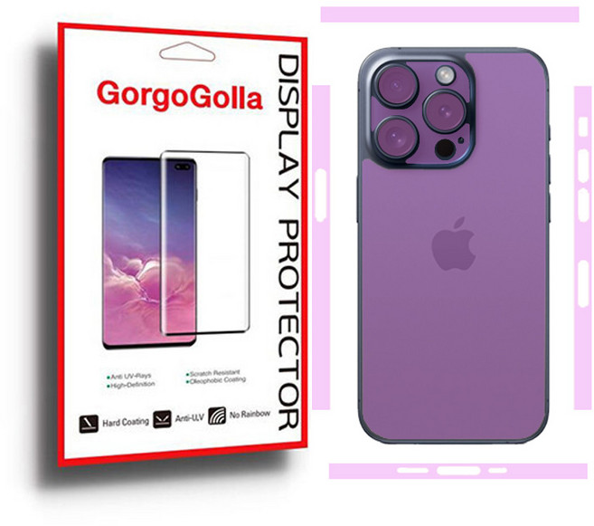 아이폰15 프로 맥스 올레포빅 전면 2매 + 외부 전신 보호필름 4종 각 1매, 1개