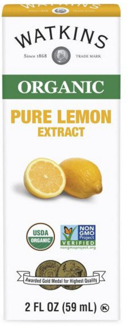 Watkins 왓킨스 올 내추럴 고메 베이킹 바닐라 순수 추출물 포함 11 플로우 온스 1개 팩 포장은 다를 수 있습니다., 유기농 순수 레몬 추출물, 2 플 오즈 (1개 팩)