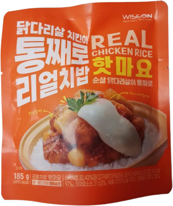 닭다리살 치킨이 통째로 리얼치밥 핫마요 185g, 24개
