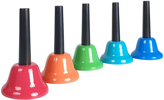 [리베라] RIVERA / 컬러 5음 핸드벨 반음 HBL-05, 1개