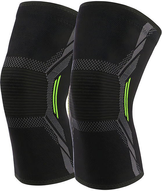 슈퍼캘리 고탄력 탄탄한 무릎 보호대, 블랙, 2개