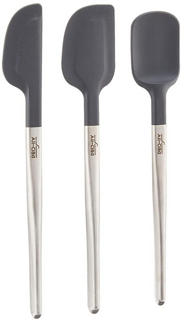 All-clad All-Clad 실리콘 페이스트리 브러시 스테인리스 스틸 및 블랙, 3-Piece Set
