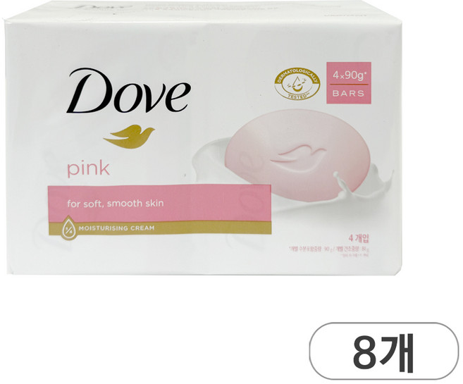 도브 핑크 뷰티바 비누, 90g, 32개입