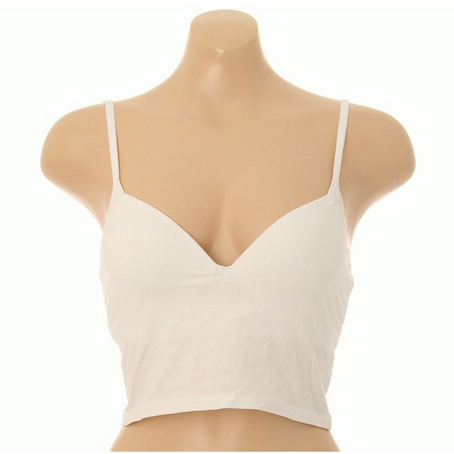 <솔브> 친환경 텐셀소재 스트레칭 운동용 일상용 신축성 좋은 무지 끈 브이넥 숏 브라탑 (SLGC528) 애플아울렛