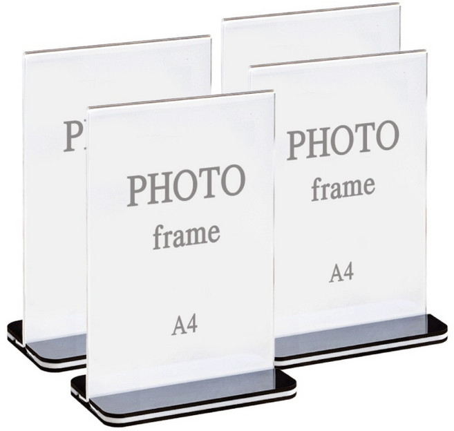 디모어 아크릴 테이블 스탠드 광고 메뉴 안내판 액자, 4개
