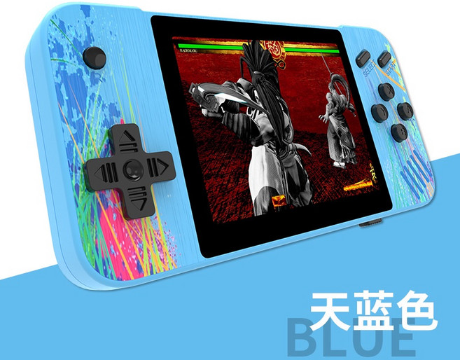 掌上遊戲機 內建多款經典遊戲 高解析度螢幕 輕巧便攜設計, 3106藍