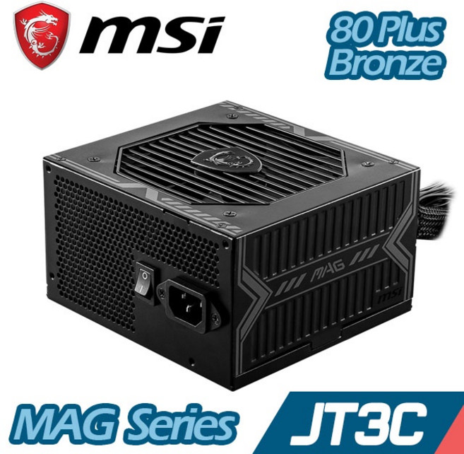 MSI MAG A550BN 電源供應器 550W 80 Plus Bronze 認證