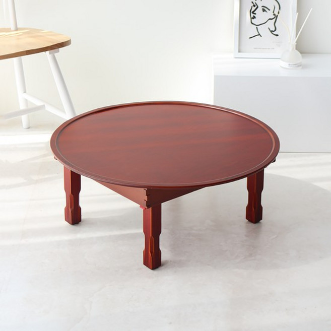 남원공방 접이식 밥상 교자상 _ 원형상 750 (4인용 5인용)