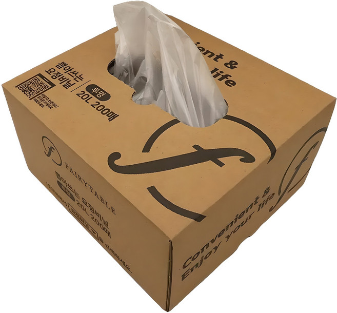 [국내생산] 페어리테이블 뽑아 쓰는 요정비닐 200p, 20L, 1개