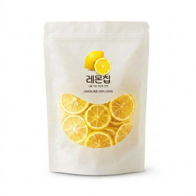 [솔티] 카페납품 대용량 과일칩 건조 레몬, 10개, 100g