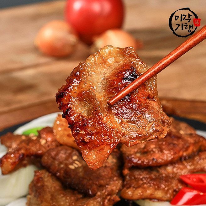 미각기행 양면칼집 수제 돼지양념구이, 400g, 1개