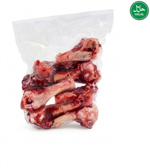 .Australian Halal Marrow Rich Lamb Bone Deep Broth Cut 호주산 할랄 마로우 풍부한 양사골뼈 진한육수용, 2개, 1kg