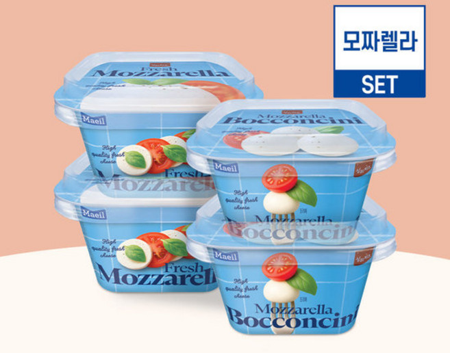 상하치즈 모짜렐라 set(후레쉬 모짜렐라 100g 2입+보코치니 100g 2입) (총 4입), 4개
