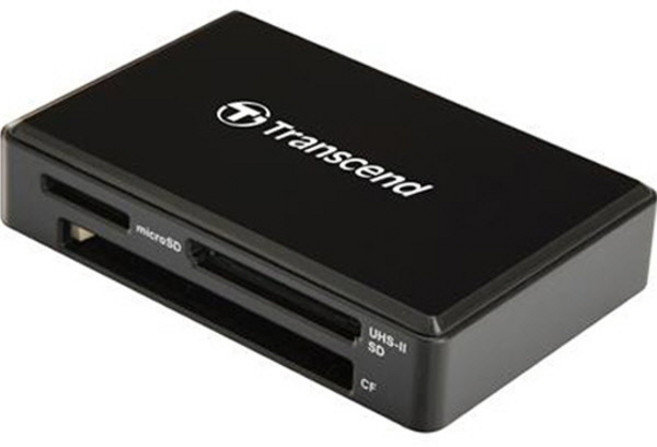 트랜센드 TS-RDF9K2 USB 3.1 외장형 멀티 카드리더기 (블랙) 파인인포, 1개