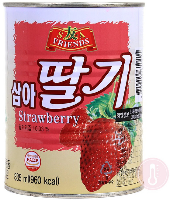 푸드올마켓_ 삼아 딸기원액 835ml, 1개