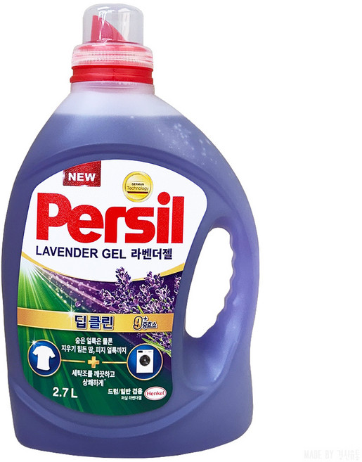 퍼실 라벤더젤 플러스 드럼용 액상세제 라벤더 코튼향 본품, 2.7L, 1개입, 2개