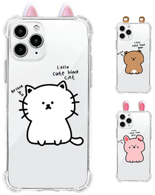 btg 파츠 귀돌이 투명방탄젤리 핸드폰 케이스 갤럭시 A34 퀀텀4 A24 A13 A23 A33 A53 X커버5 A12 A32 A10e A52 퀀텀3 와이드6 버디5g A22 A3