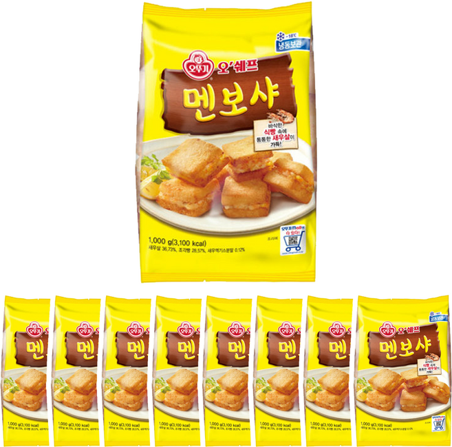 오뚜기 오쉐프 바삭한입 멘보샤 912g x 8개