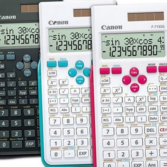 M58 캐논 공학용 계산기 F 715SG 블랙 공학용계산기 재무용 재무